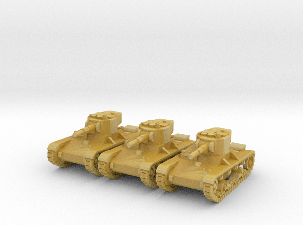 1/220 scale tanks T-26 in Tan Fine Detail Plastic