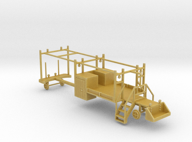 MOW Rail Truck For A Four Door Cab 1-87 HO Scale  in Tan Fine Detail Plastic