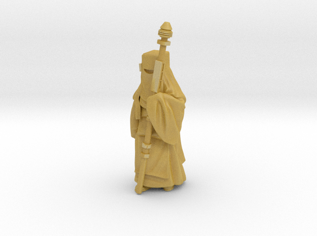 cubed priest 02 in Tan Fine Detail Plastic