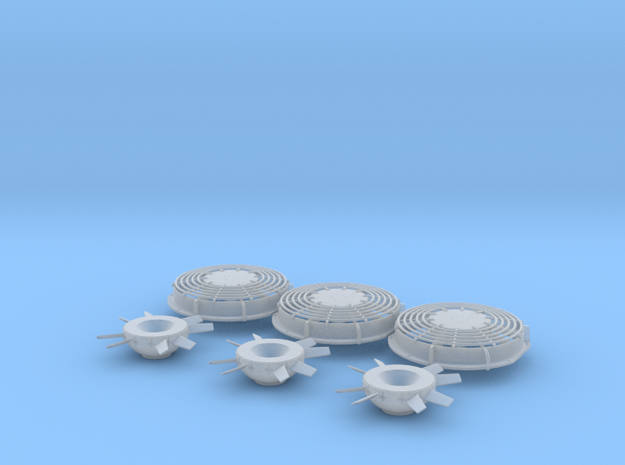 Q Fan, Single Conduit 1/48 in Clear Ultra Fine Detail Plastic