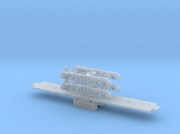 British Rail Class 71 Chassis and Bogies (N) in Clear Ultra Fine Detail Plastic