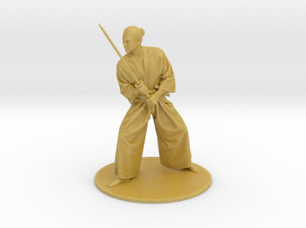 samurai katana warrior in Tan Fine Detail Plastic