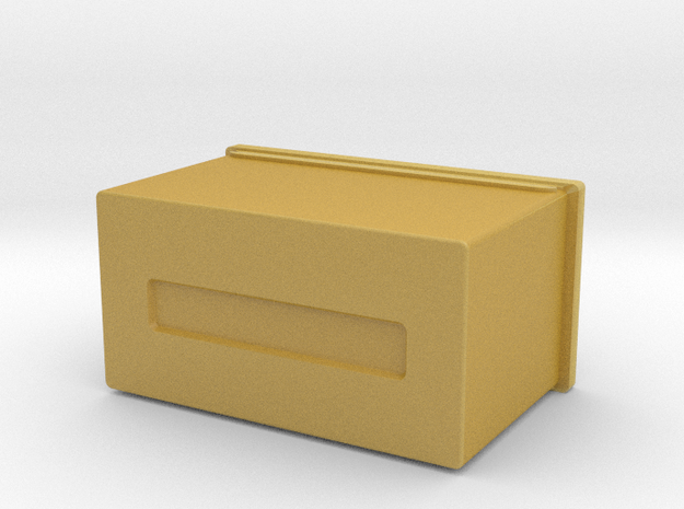Ammo box 1:10 scale in Tan Fine Detail Plastic