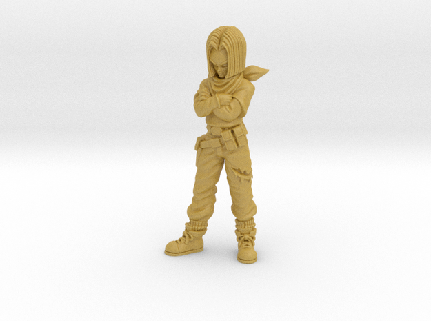Android 17 Dragon Ball  in Tan Fine Detail Plastic