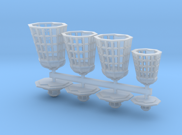 1:72 HMS Victory Lanterns in Clear Ultra Fine Detail Plastic