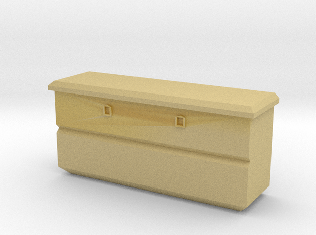 1/64 flush mount truck box in Tan Fine Detail Plastic
