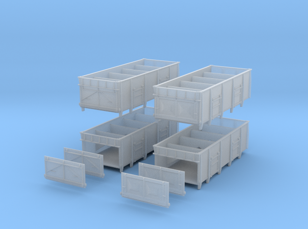 BRdiagram 1/110 Set of 4 with spare end doors in Clear Ultra Fine Detail Plastic