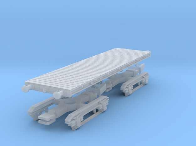 Armour Plate Wagon 55t in Clear Ultra Fine Detail Plastic
