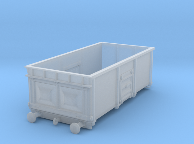 HO-scale BR 16t diagram 1/102 coal wagon body in Clear Ultra Fine Detail Plastic