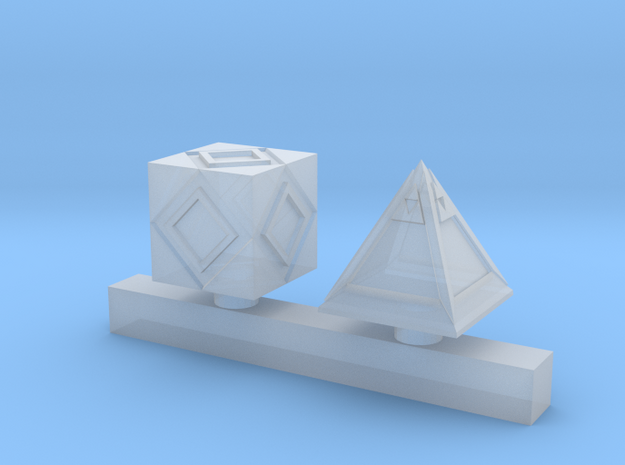 Wizard Hologram Cube Objectives in Clear Ultra Fine Detail Plastic
