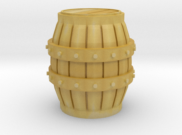 O Scale Barrel in Tan Fine Detail Plastic