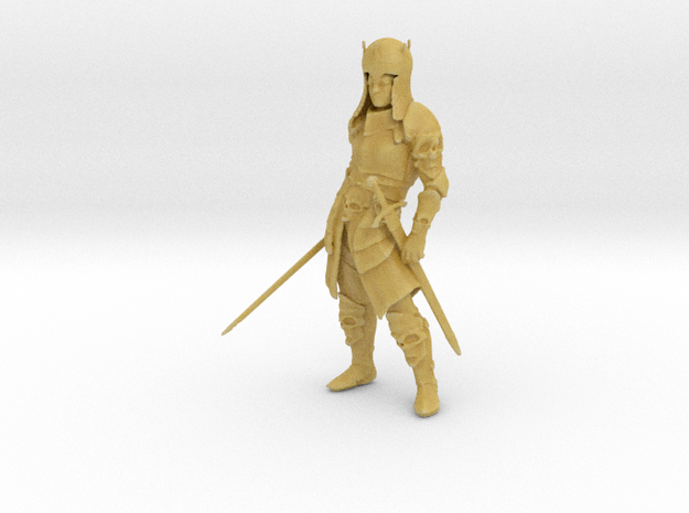 S Scale 2 sworded knight in Tan Fine Detail Plastic