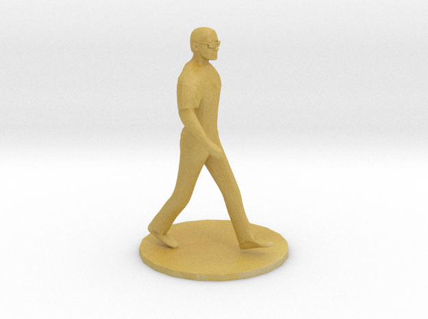 O Scale Man Walking in Tan Fine Detail Plastic