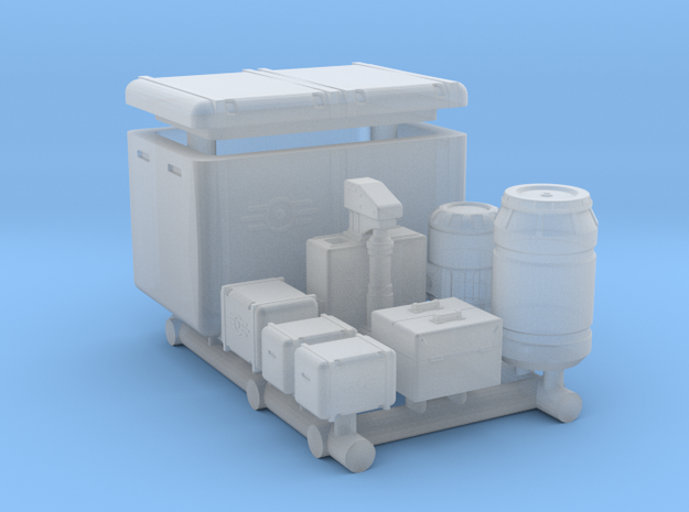 1-87 Scale Bunker-Tec Base in a Box in Clear Ultra Fine Detail Plastic