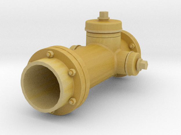 1/16 scale fire hydrant in Tan Fine Detail Plastic