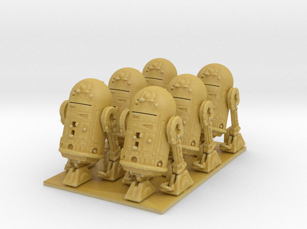 1/72 Spaceship Diorama Robots in Tan Fine Detail Plastic