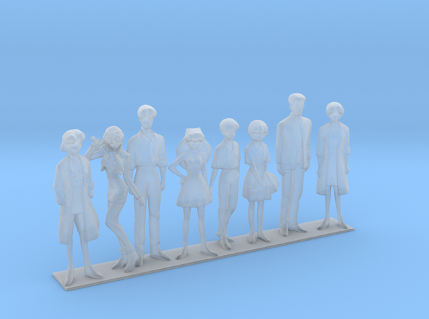 1/60 NERV Team Families and Friends in Clear Ultra Fine Detail Plastic