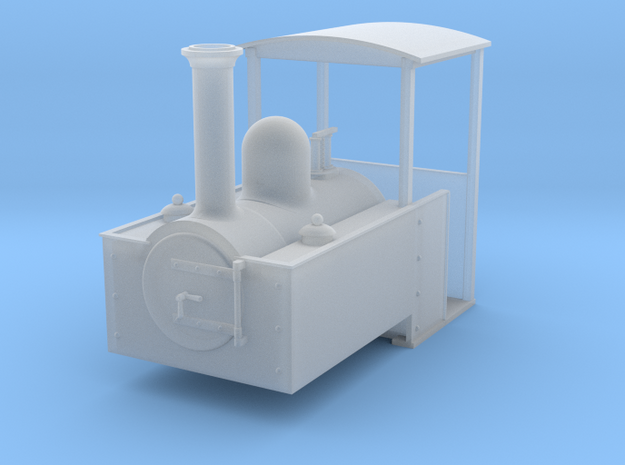 HOe Decauville style steam loco in Clear Ultra Fine Detail Plastic