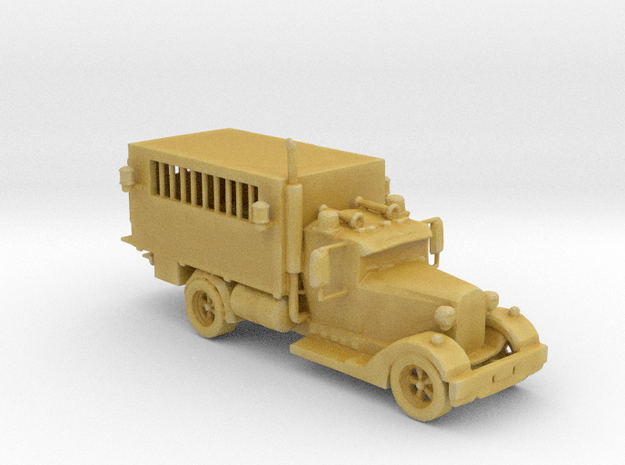 1930s Custom Riot Wagon 1:160 scale. in Tan Fine Detail Plastic