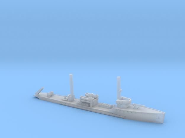 1/1800th scale Fugas class soviet minelayer ship in Clear Ultra Fine Detail Plastic