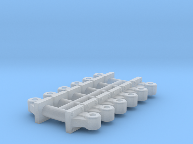 Coupler Lift Bracket (HO - 1:87) 12X  in Clear Ultra Fine Detail Plastic