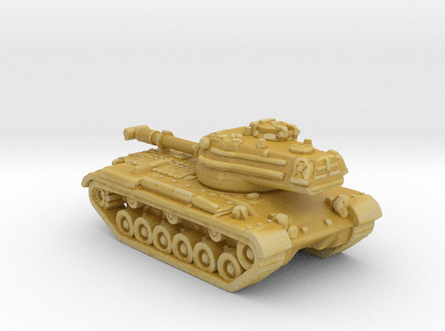 ARVN M47 Patton medium tank rail load 1:160 scale in Tan Fine Detail Plastic