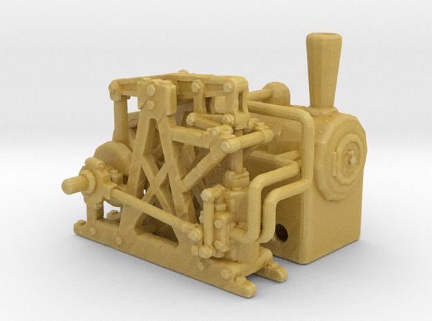 1800's Steam Engine 1:160 in Tan Fine Detail Plastic