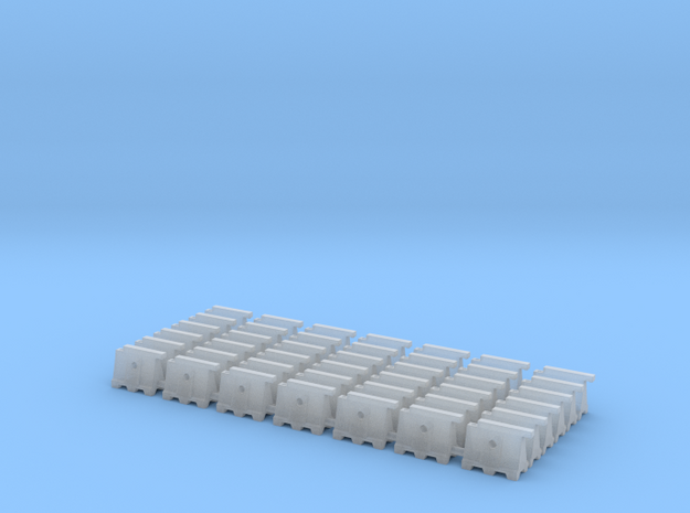 Barricade 02. N Scale (1:160) in Clear Ultra Fine Detail Plastic