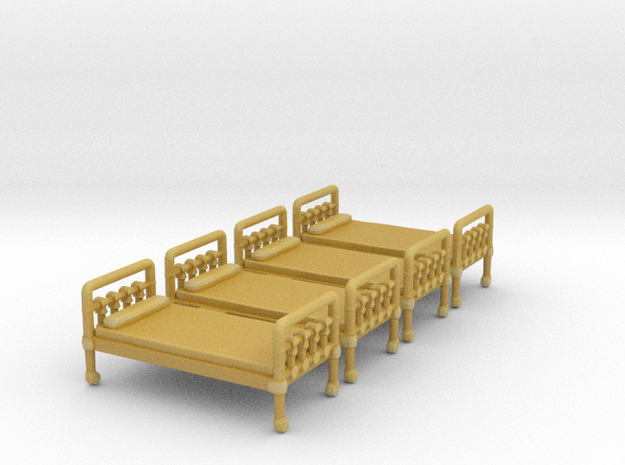 Bed 01. N Scale (1:160) in Tan Fine Detail Plastic