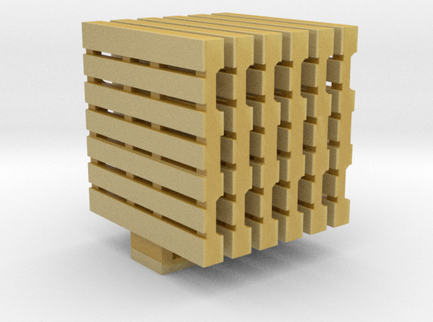 Pallets 01. HO Scale (1:87) in Tan Fine Detail Plastic