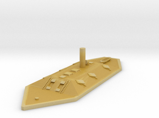 1/1000 Bonner Ironclad (CSS) in Tan Fine Detail Plastic