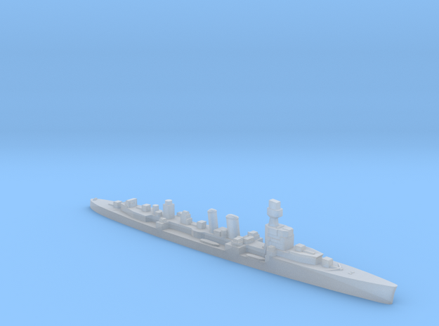 ORP Conrad formally HMS Danae 1:1800 WW2 cruiser in Clear Ultra Fine Detail Plastic