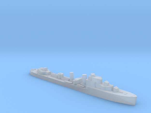 HMS Hurricane destroyer 1:3000 WW2 in Clear Ultra Fine Detail Plastic