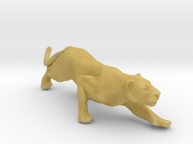 Plastic Panther-Leopard v1 1:48-O in Tan Fine Detail Plastic