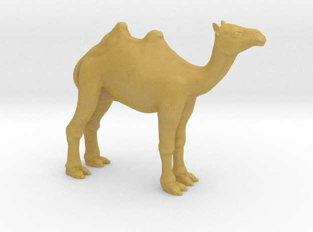 Plastic Camel v1 1:64-S 25mm in Tan Fine Detail Plastic