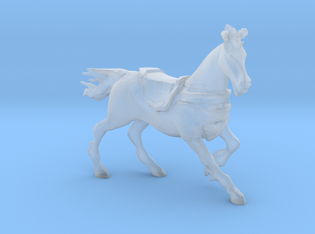 Plastic Riding Horse v1 1:64-S 25mm in Tan Fine Detail Plastic