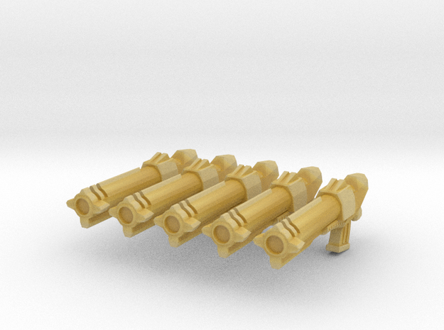 Angry Quake 3 Rocket Launcher (x5) in Tan Fine Detail Plastic