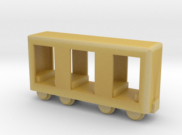 Grubenbahn Perseonenwagen V1 - Nf 1:160 in Tan Fine Detail Plastic