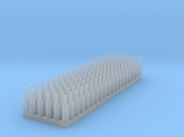   1:48  Beer/Soda bottles V3 - 120 ea in Clear Ultra Fine Detail Plastic