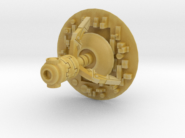 Security Hover Drone in Tan Fine Detail Plastic