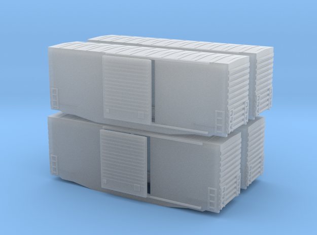 Z Scale high cube 40 x4 in Clear Ultra Fine Detail Plastic