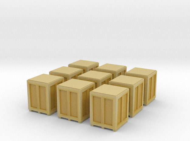 High Crates for 6mm, 1/300 or 1/285 in Tan Fine Detail Plastic