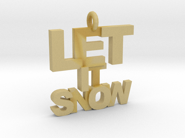 Let It Snow in Tan Fine Detail Plastic