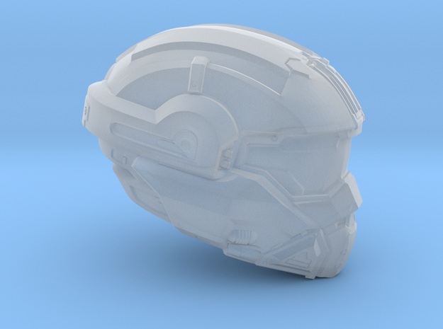 Halo 5 Noble 1/6 scale helmet in Clear Ultra Fine Detail Plastic