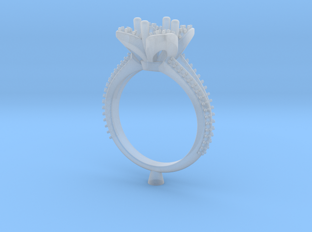 Ring-3 in Clear Ultra Fine Detail Plastic