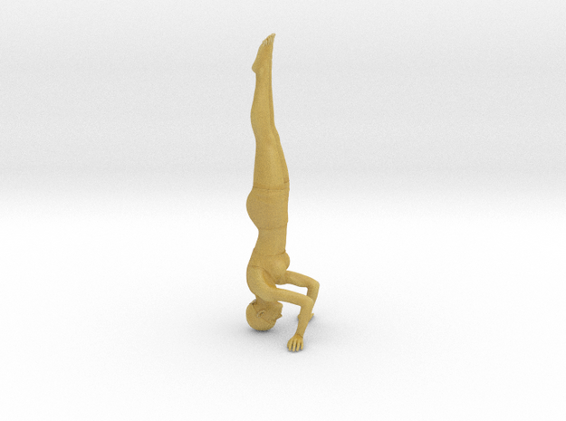 Sirsasana (2.5 cm) in Tan Fine Detail Plastic