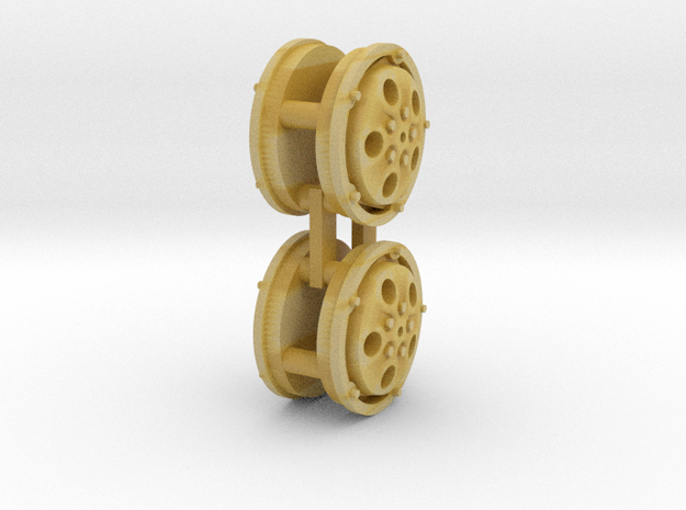 Panhard Wheels X-84 in Tan Fine Detail Plastic