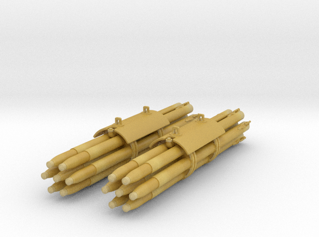 M158A1 Pair Rocket Pods 1/24 Scale (Loaded) in Tan Fine Detail Plastic