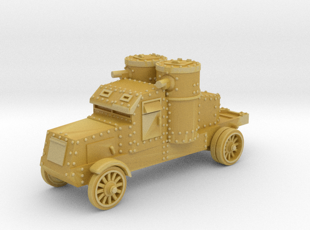 Peerless Armoured Car (6mm) in Tan Fine Detail Plastic