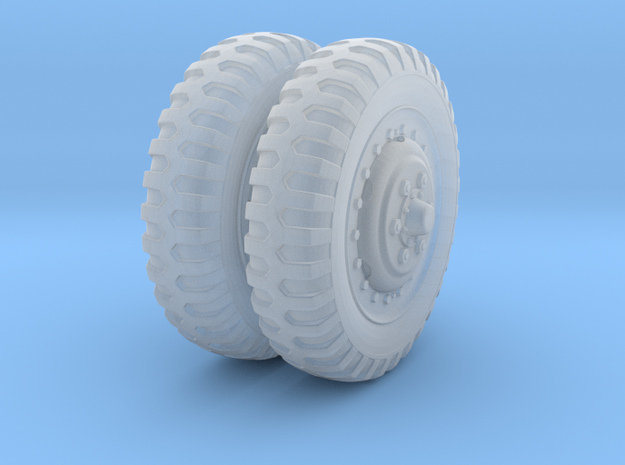 1/48 US Halftrack front wheel tyre NDT in Clear Ultra Fine Detail Plastic